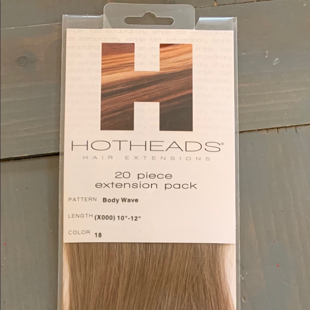 HotHeads 20 piece tape in hair extensions- new